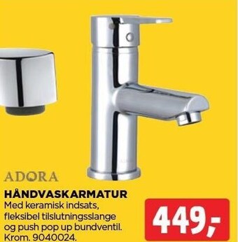 jem & fix Adora håndvaskarmatur tilbud