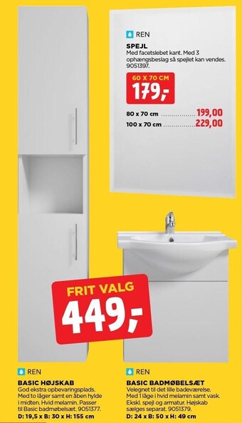 jem & fix Ren spejl tilbud