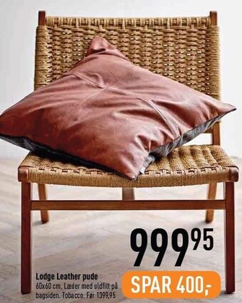 Lodge leather pude