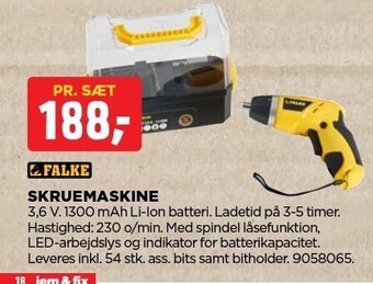 jem & fix Skruemaskine tilbud