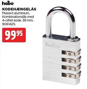 jem & fix Kodehængelås tilbud