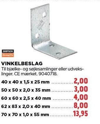 jem & fix Vinkelbeslag tilbud