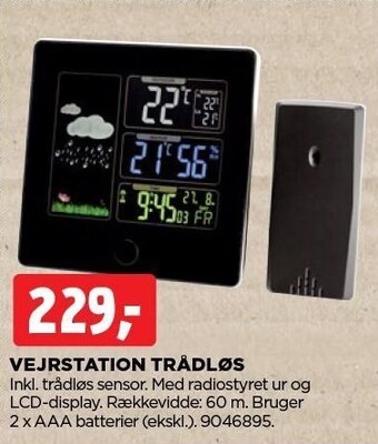 jem & fix Vejrstation trådløs tilbud