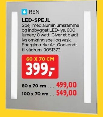 jem & fix LED-SPEJL tilbud