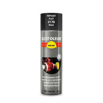 Lakspray 500 ml (2178) sort mat hard hat