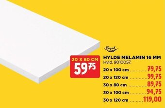 jem & fix HYLDE MELAMIN 16 MM tilbud