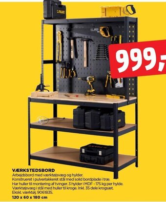 jem & fix VÆRKSTEDSBORD tilbud