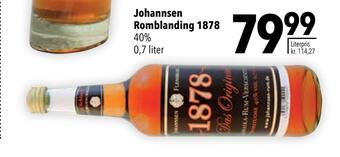 Citti Johannsen romblanding 1878 tilbud