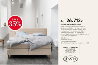SENG Jensen j4 kontinentalseng tilbud