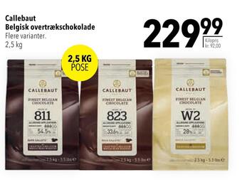 Citti Callebaut belgisk overtrækschokolade tilbud