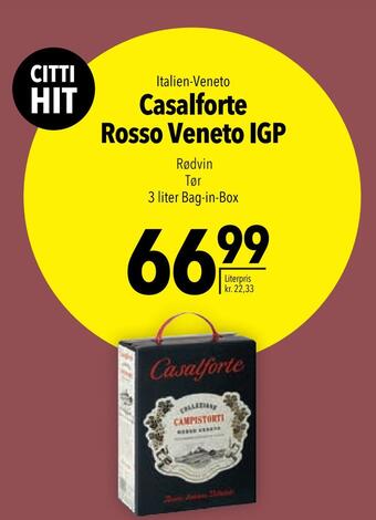 Citti Casalforte rosso veneto igp tilbud