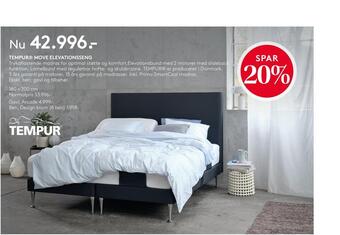 SENG Tempur® move elevationsseng tilbud