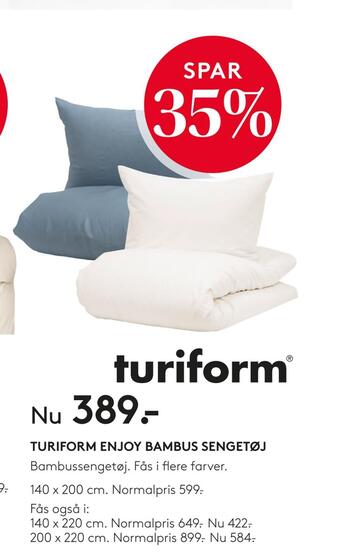 Turiform enjoy bambus sengetøj