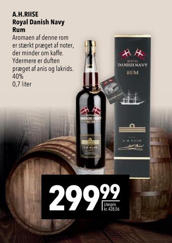 Citti A.h.riise royal danish navy rum tilbud