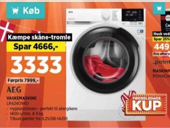 Power Aeg vaskemaskine tilbud