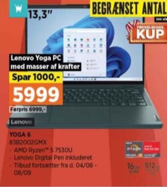 Power Lenovo bærbar pc tilbud