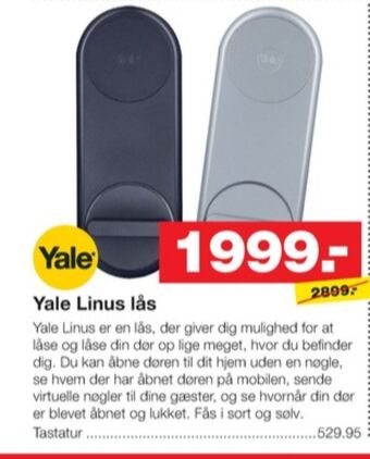 Bauhaus Yale lås tilbud