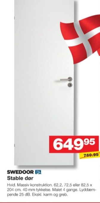 Bauhaus Swedoor dør tilbud