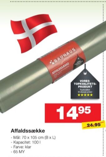 Bauhaus affaldssække