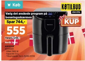 Power Nordic sense airfryer tilbud