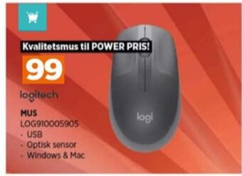 Power Logitech mus tilbud