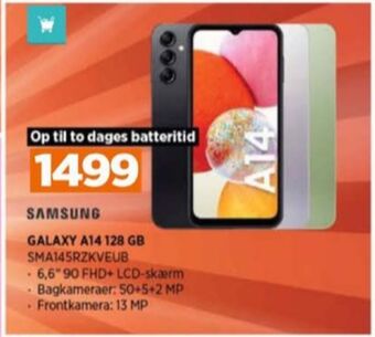 Power Galaxy a14 mobiltelefon tilbud