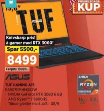 Power Asus bærbar pc tilbud