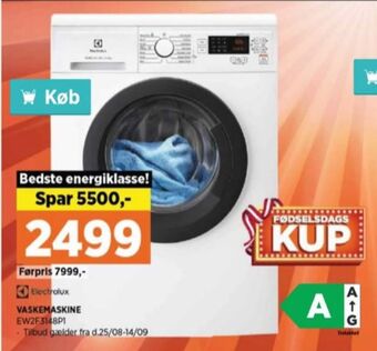 Power Electrolux vaskemaskine tilbud