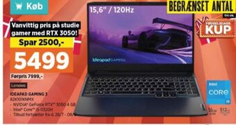 Power Lenovo bærbar pc tilbud