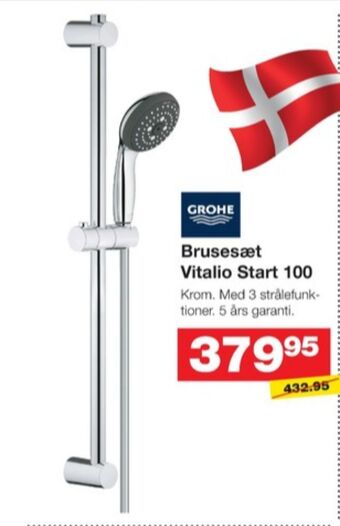 Bauhaus Grohe brusestangsæt tilbud