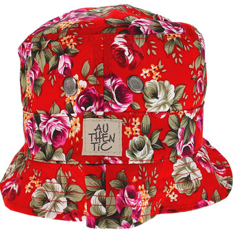 Authentic - bucket hat rød 58cm