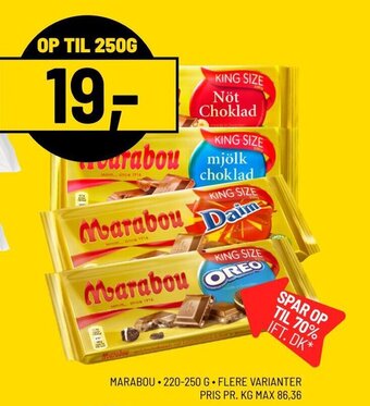 Priss MARABOU 220-250 G FLERE VARIANTER tilbud