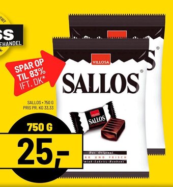 Priss SALLOS 750 G tilbud