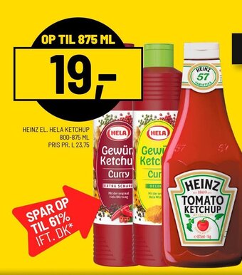 Priss HEINZ EL. HELA KETCHUP tilbud
