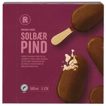 REMA 1000 Solbærpind, vanilje is, 500 ml tilbud