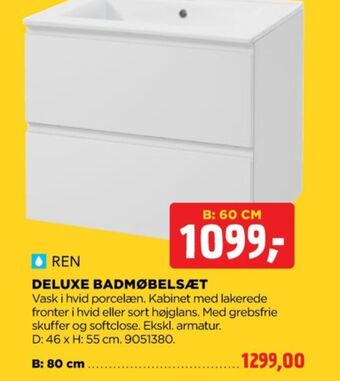 jem & fix Ren badmøbel tilbud