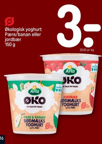 REMA 1000 Arla yoghurt pære & banan tilbud