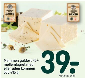 REMA 1000 Mammen skæreost danbo guld tilbud