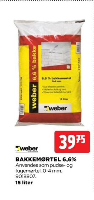 jem & fix Weber mørtel tilbud