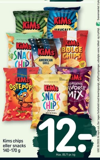 REMA 1000 Kims chips tilbud