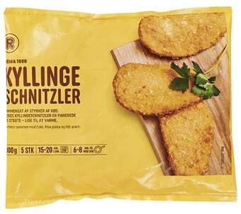 REMA 1000 Kyllingeschnitzler, 300 g tilbud