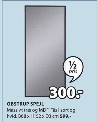 JYSK OBSTRUP SPEJL tilbud