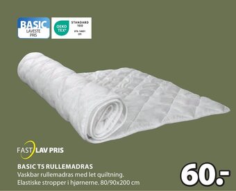 JYSK BASIC T5 RULLEMADRAS tilbud