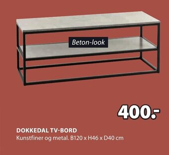 JYSK DOKKEDAL TV-BORD tilbud