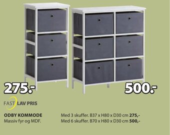 JYSK ODBY KOMMODE tilbud
