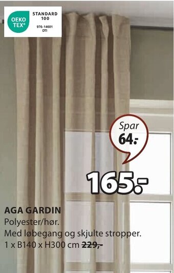 JYSK AGA GARDIN tilbud