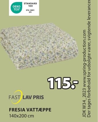 JYSK FRESIA VATTÆPPE tilbud