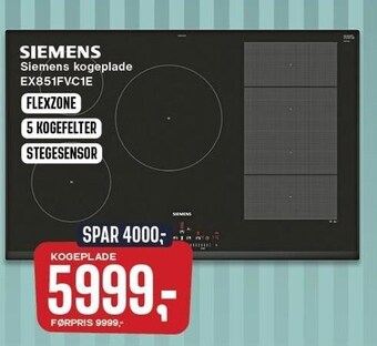 Skousen Siemens kogeplade tilbud
