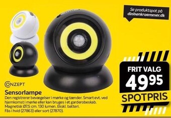 Din Isenkræmmer Conzept sensorlampe tilbud