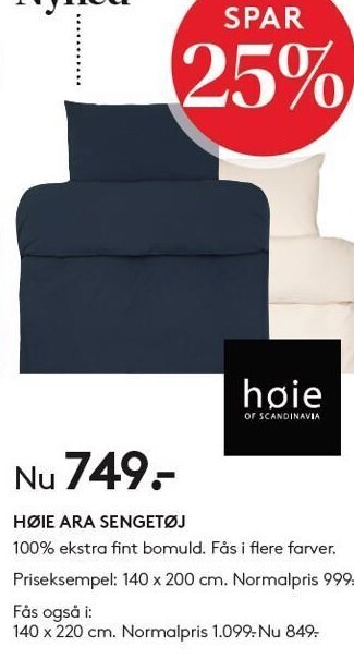 SengeSpecialisten Høie ara sengetøj tilbud